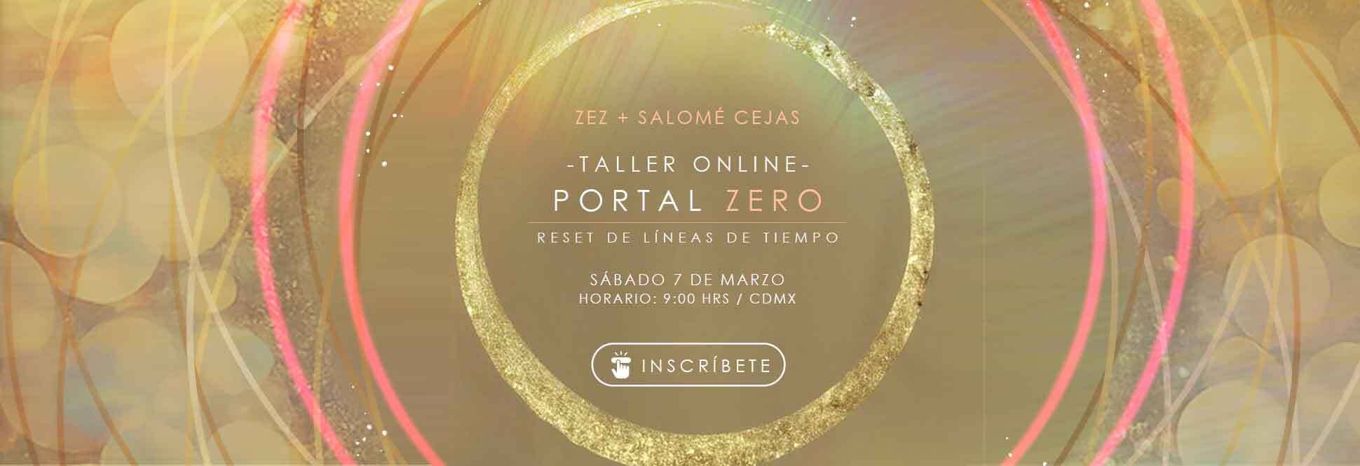 Meditación profunda con luz dorada, representando el reset de líneas de tiempo y la reconexión espiritual - Taller PORTAL ZERO con Zez.